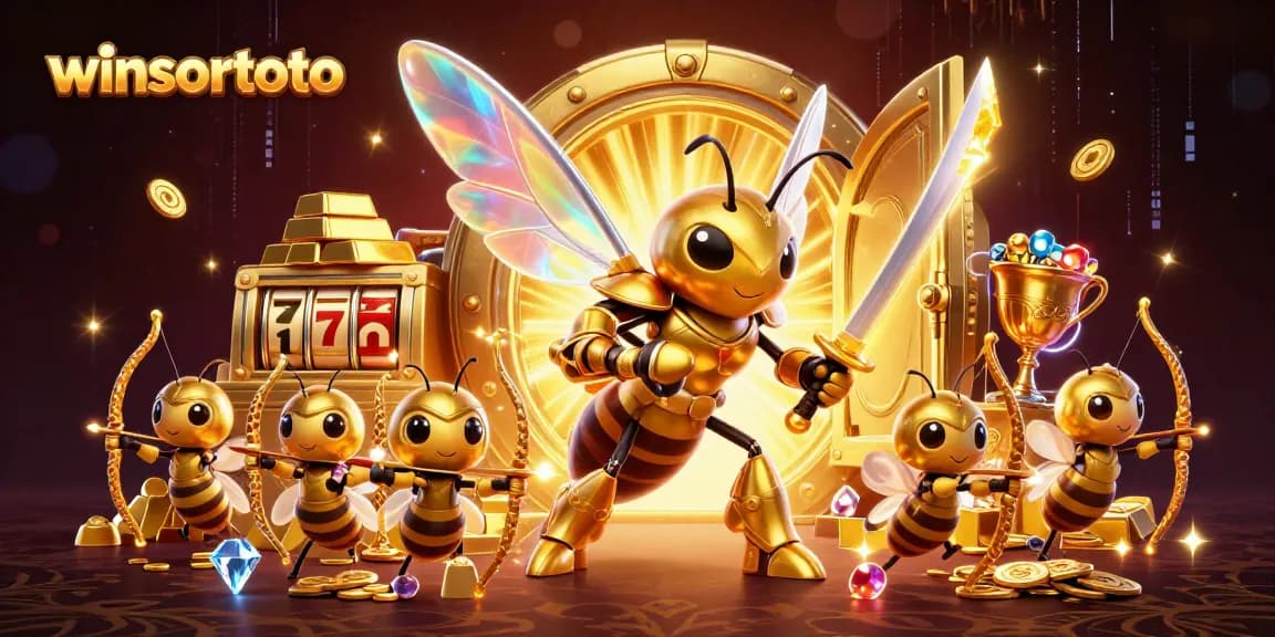 Join the action on winsortoto as a golden hornet and bee archers compete for casino riches.