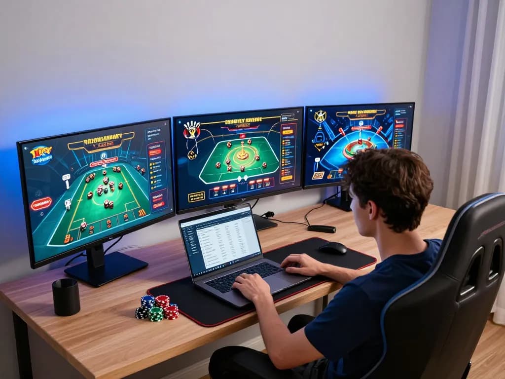 Engage with GO88 through an immersive online casino gaming experience on multiple screens.