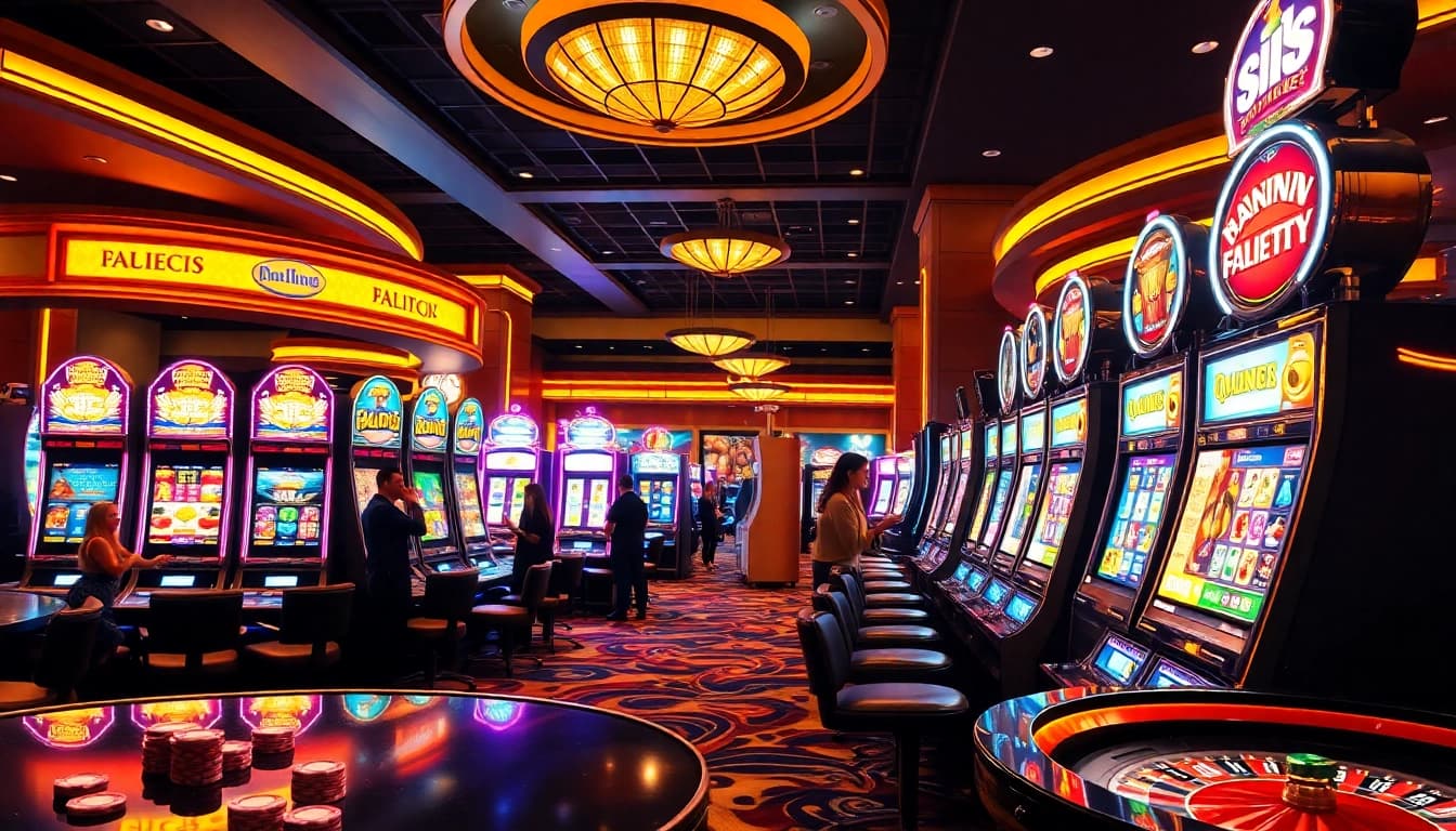 Experience the excitement of slot gacor machines in a vibrant casino setting.