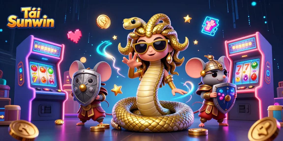 Tải Sunwin and delve into the exciting world of online casino gaming with vibrant characters and elements.