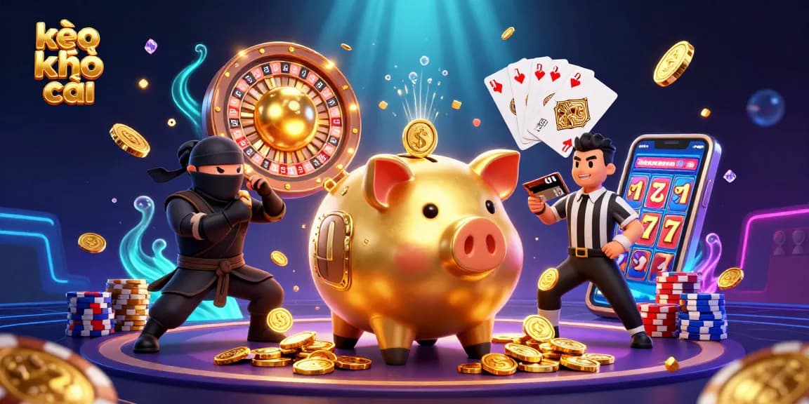 Experience kèo nhà cái with a lively casino scene featuring dynamic characters and vibrant gaming elements.