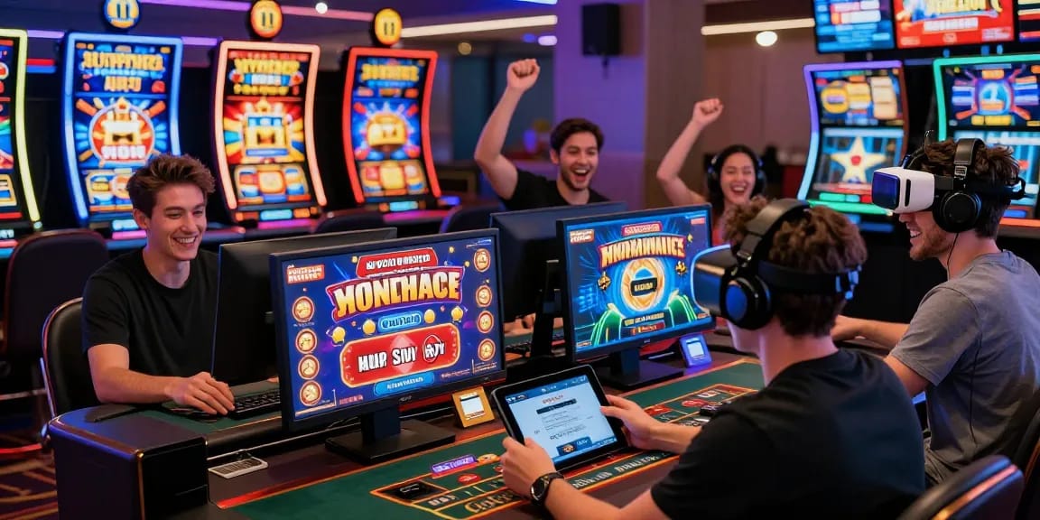 Engaging online casino experience at https://being-there.org.uk with players making credit card deposits and enjoying vibrant games.