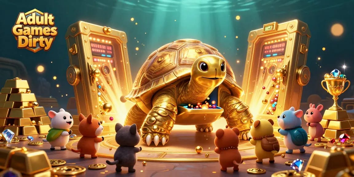 Engage with Adult Games Dirty featuring dynamic casino elements and vibrant cartoon characters.