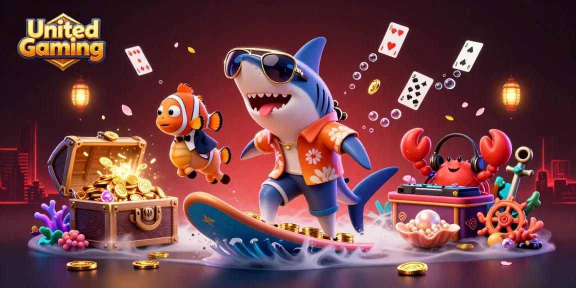 Experience United Gaming’s exciting world of sports betting with a vibrant 3D digital illustration.