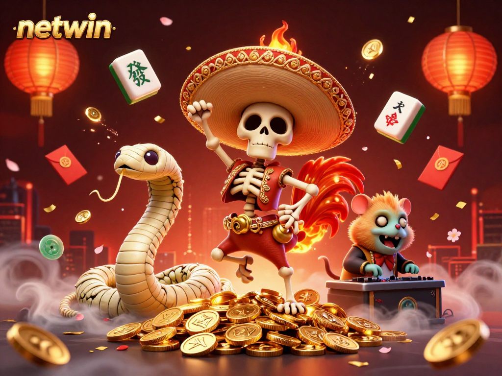 Engage with the vibrant netwin world through an electric celebration of icons and rewards.