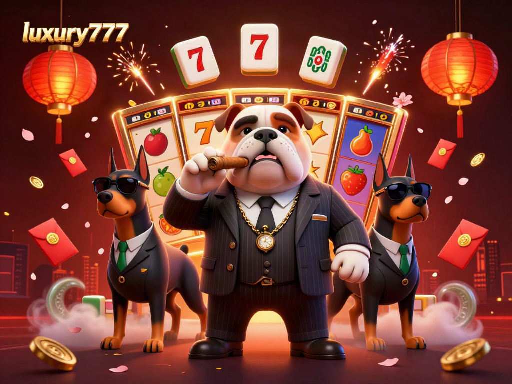 Menangkan jackpot besar dengan luxury777! Ilustrasi kasino 3D yang menarik dan meriah.