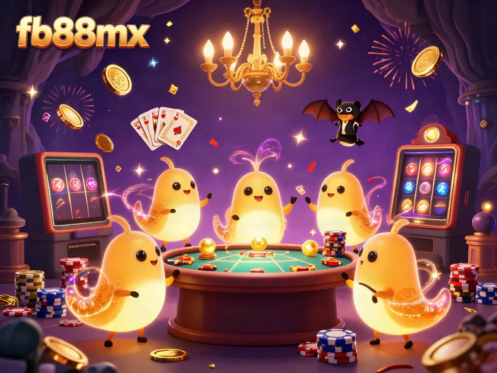 Experience the excitement of fb88mx with glowing glowworms in a vibrant casino atmosphere full of action!