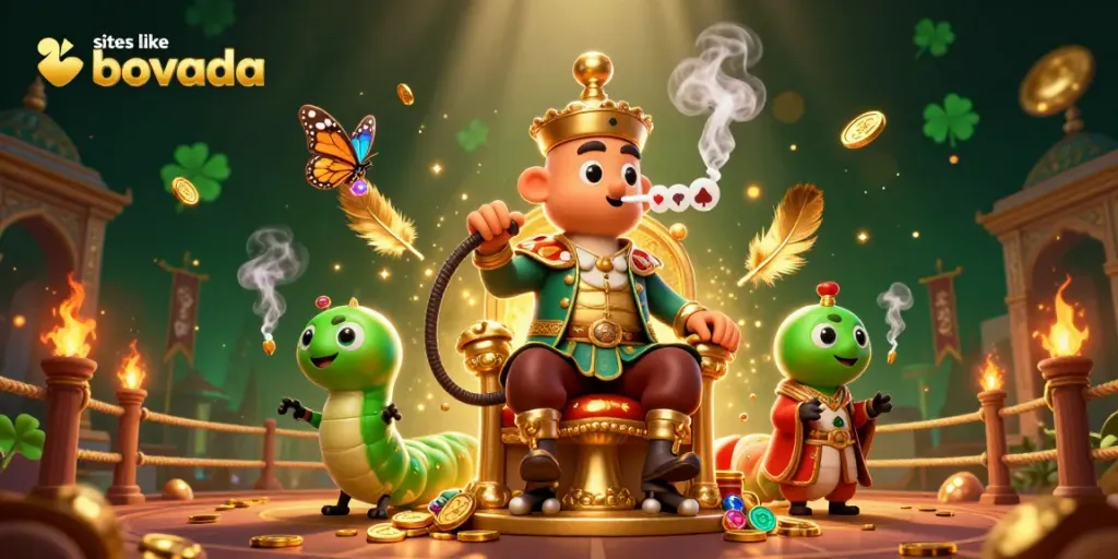 Experience enchanting gameplay thrills with sites like Bovada, complete with vibrant casino imagery.