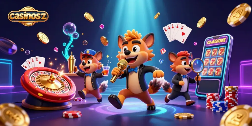 Engage with casinosnz and enjoy a vibrant comedy scene in a bustling casino atmosphere.