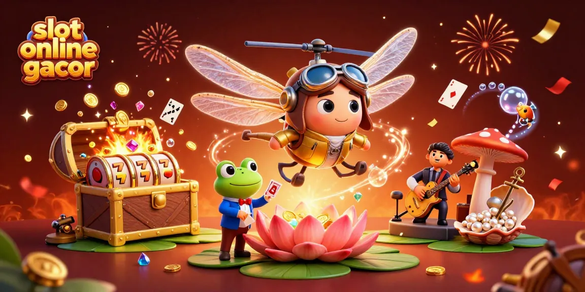 Menggali keseruan slot online gacor dengan pilot capung, croupier katak dan musik jazz