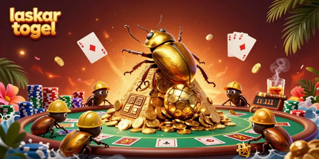 Experience the thrilling world of laskar togel with dynamic casino elements and vibrant characters.