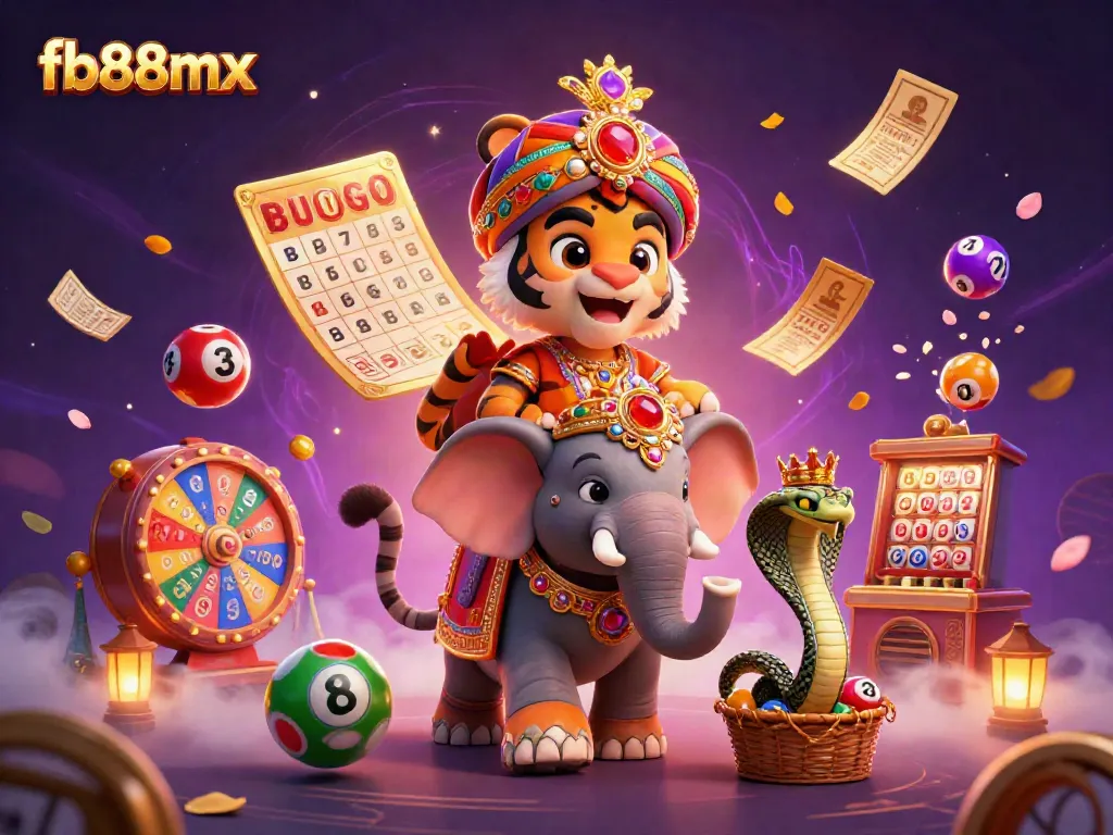 Experience the excitement of fb88mx with a vibrant 3D illustration showcasing a royal gaming theme.