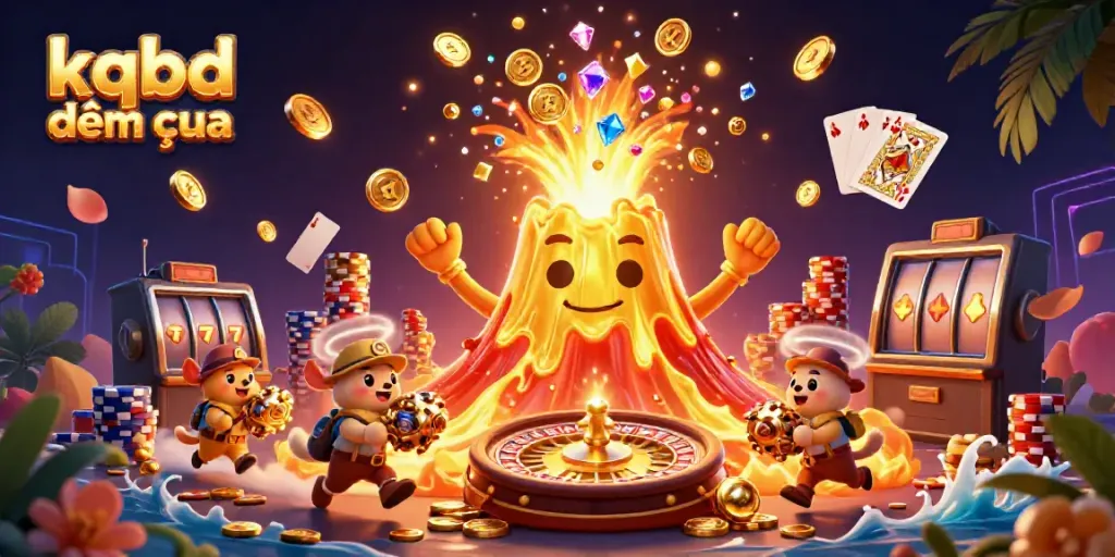 Experience the excitement of kqbd đêm qua with vivid casino elements and vibrant treasures.