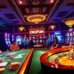 Gamble with excitement at OKFUN's vibrant online casino featuring engaging games and friendly interactions.