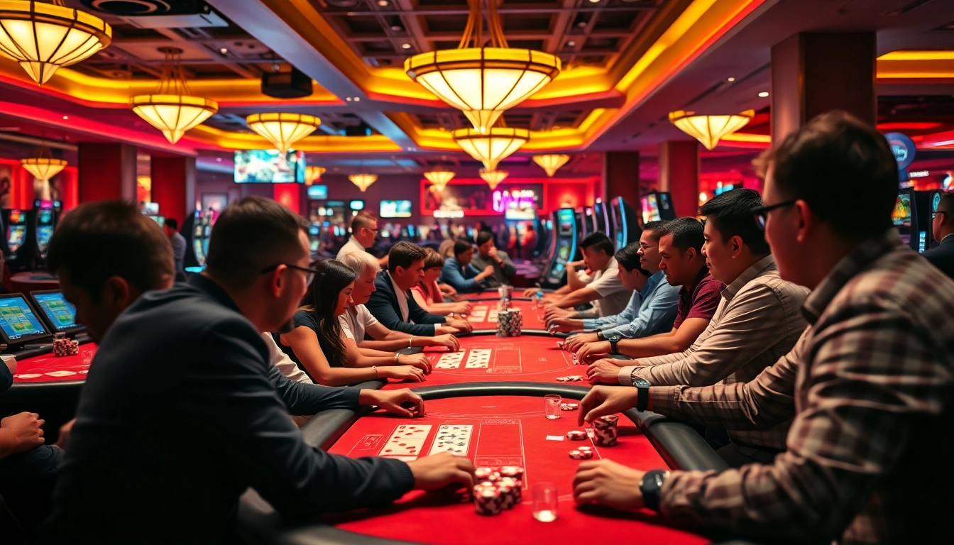 에볼루션 라이브 카지노의 생생한 모습에서 플레이어들이 흥미로운 포커 게임을 즐기는 모습