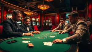 Rasakan sensasi menang di meja poker di kasino mewah, fokus pada potensi Datuk Win.