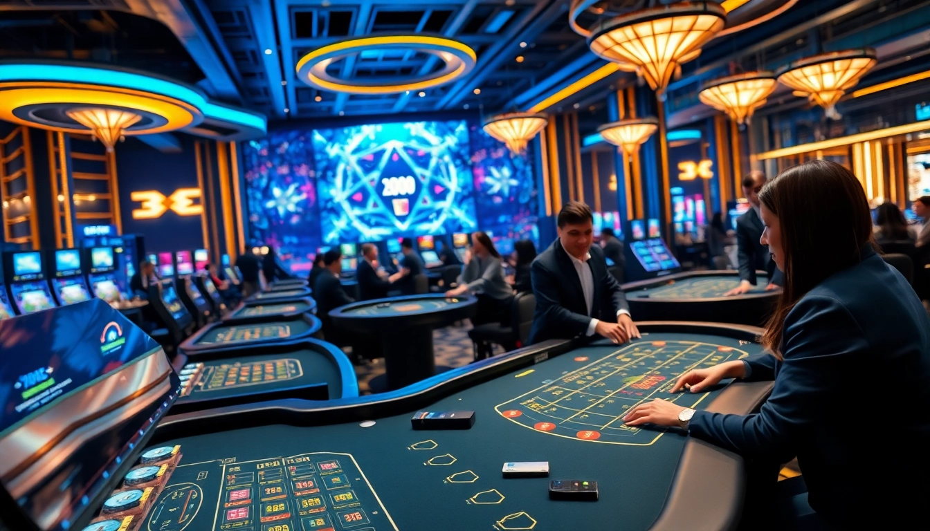 에볼루션 라이브 카지노의 역동적인 분위기를 보여주는 이미지입니다.