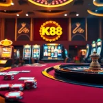 NK88.BOO offers an immersive online casino experience with luxurious gaming elements and vibrant visuals.