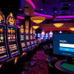 Experience the thrill of casino gaming with a focus on the kpjitu login interface on luxurious slot machines.