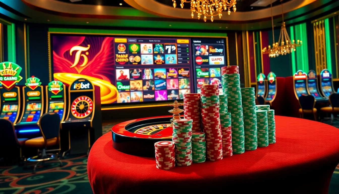 Experience the excitement of i9bet online gambling with vibrant casino elements and interfaces.