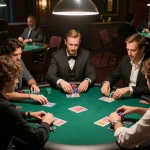 CasinoAtlas showcases engaging players in an upscale poker game, highlighting strategy and excitement.