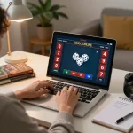 Sicbo Online gameplay with a player engaged at home, focusing on strategy and bankroll management.