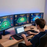 Engage with GO88 through an immersive online casino gaming experience on multiple screens.