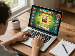 Experience Mahjong Ways 2 gameplay with exciting scatter wins while managing strategic bets