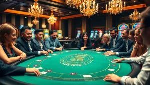 Erlebe Casinospiele.de mit lebendiger Casino-Pokeratmosphäre und vielfältigen Spielern.