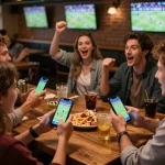 Betting on sports at a bar with friends using the xo88 app for better odds and experience