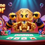 Menggali slot online gacor dan menangkan jackpot dengan karakter kasino yang menarik dalam ilustrasi 3D.