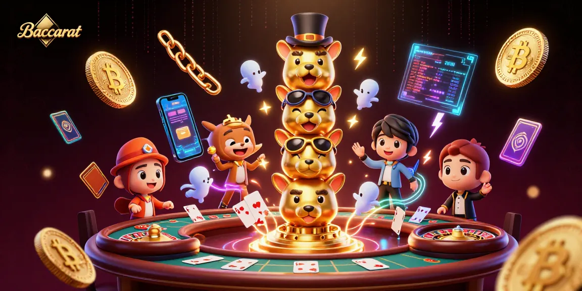 Baccarat offers immersive gameplay featuring a dynamic totem pole of animal faces and casino elements.