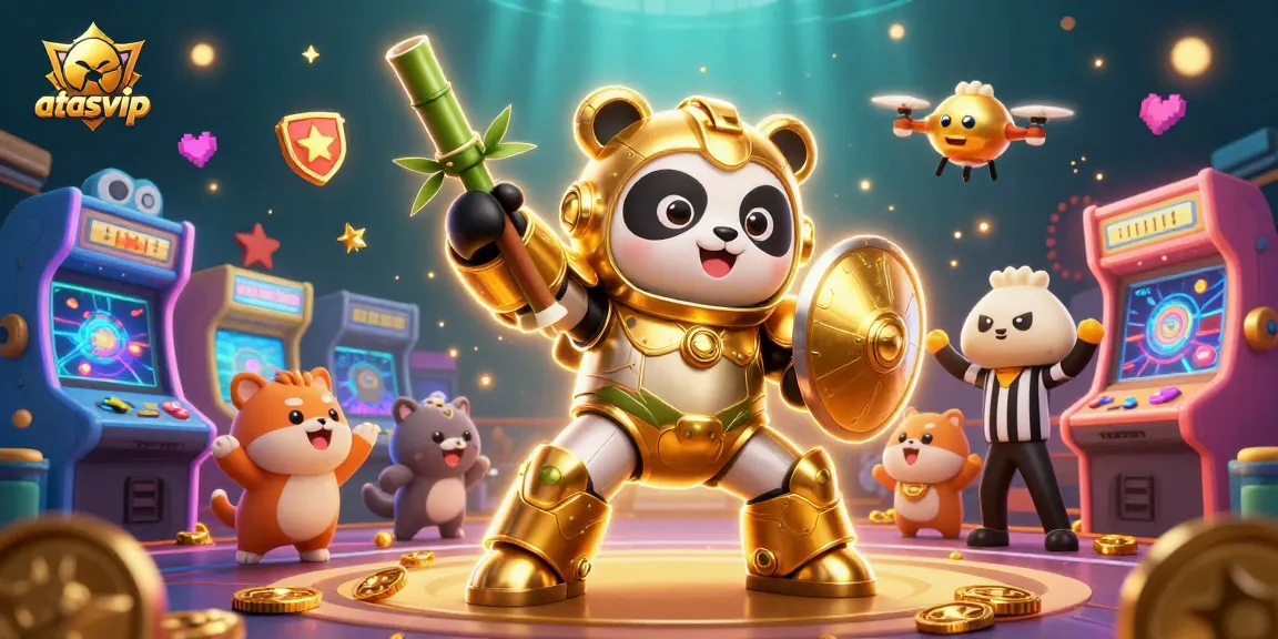 Engage with exciting gaming experiences at atasvip featuring vibrant characters and casino elements.