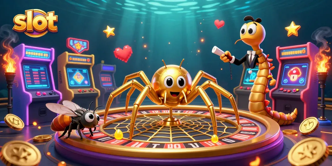 Engage in thrilling slot action amidst a colorful 3D casino setting with unique characters.
