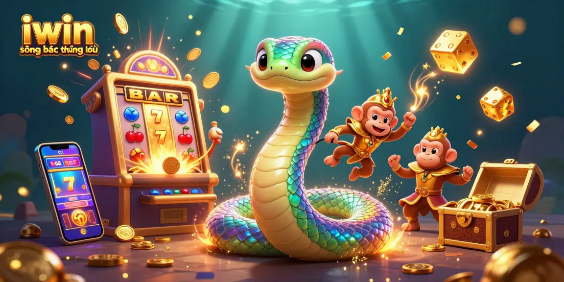 Experience the excitement of iwin sòng bạc thượng lưu with vibrant casino-themed 3D illustration.