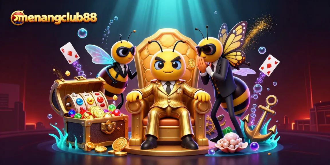 Experience excitement at menangclub88 with vibrant 3D casino scene featuring gameplay elements.