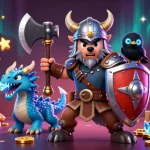 Experience the excitement of slot gacor with a Viking wolf, fierce dragon, and arcade elements!