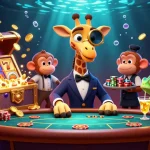 Discover top-rated credit card casinos with fimltd in a vibrant 3D illustration of gaming action.