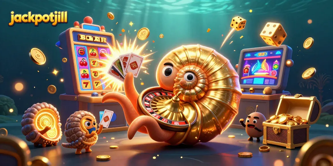 Experience the thrill of jackpots at jackpotjill with a vibrant underwater casino scene.