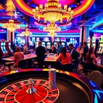 Menggoda pemain dengan situs toto sebagai pusat perhatian di meja roulette berwarna-warni.
