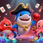 Engage with the exciting world of credit card casinos featuring dynamic characters and vibrant casino elements.